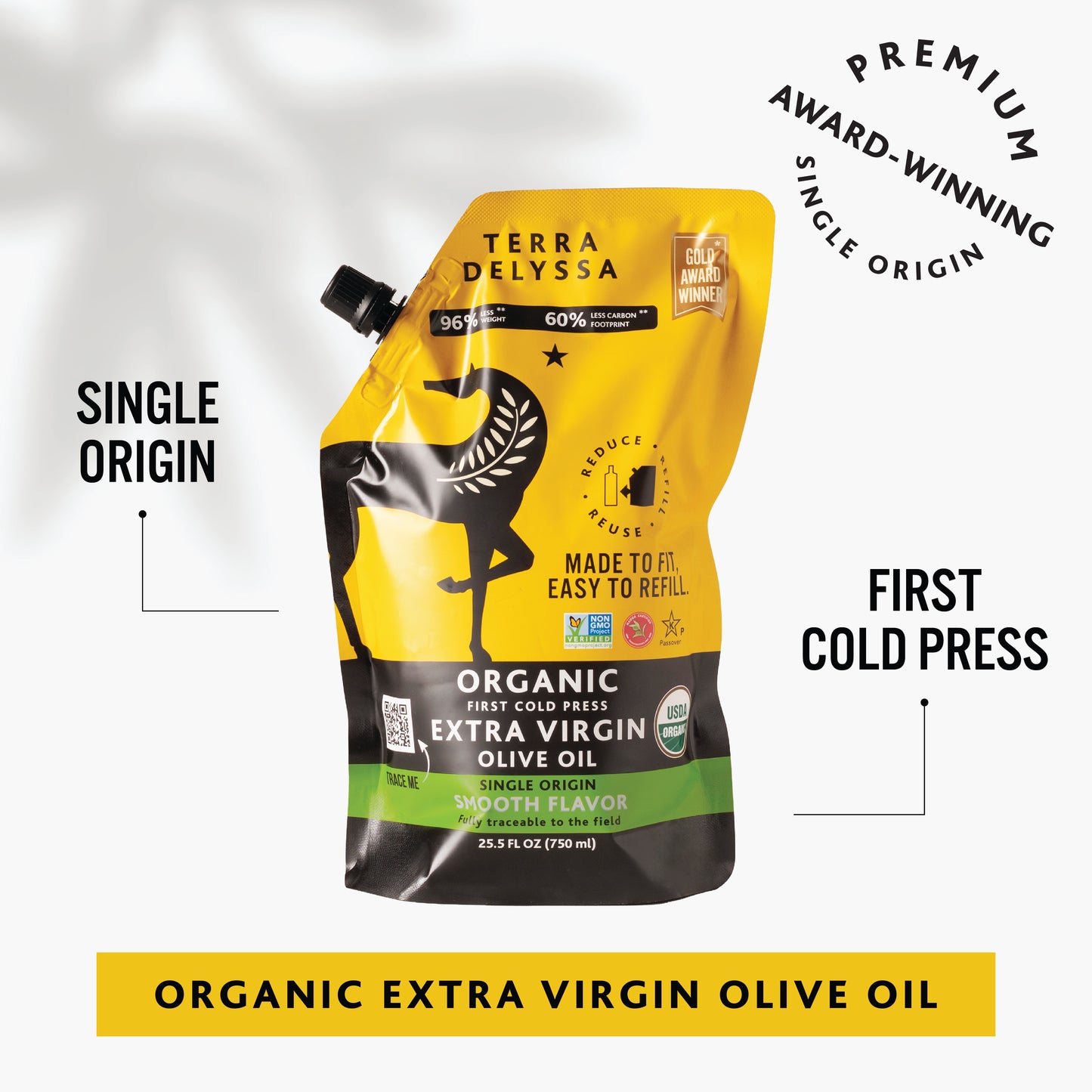 
                  
                    Terra Delyssa Organic Extra Virgin Olive Oil Refill Pouch
                  
                
