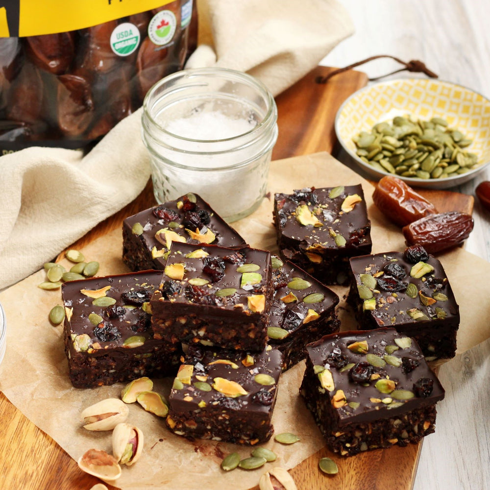 Dark Chocolate Dates Bars