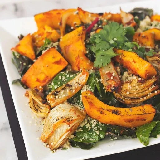 Red Curry Roasted Pumpkin And Fennel Quinoa Salad