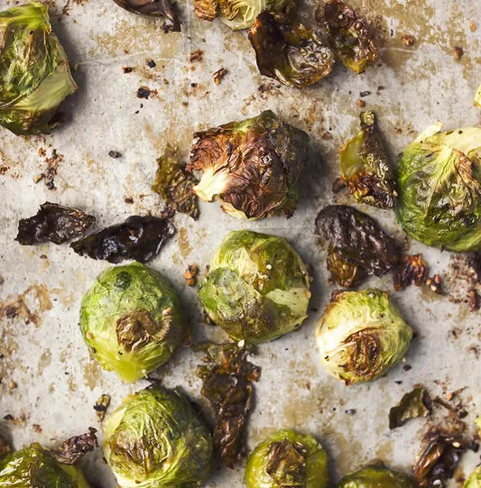 
                  
                    Roasted Brussel Sprouts with Spicy Orange-Parsley Chimichurri
                  
                